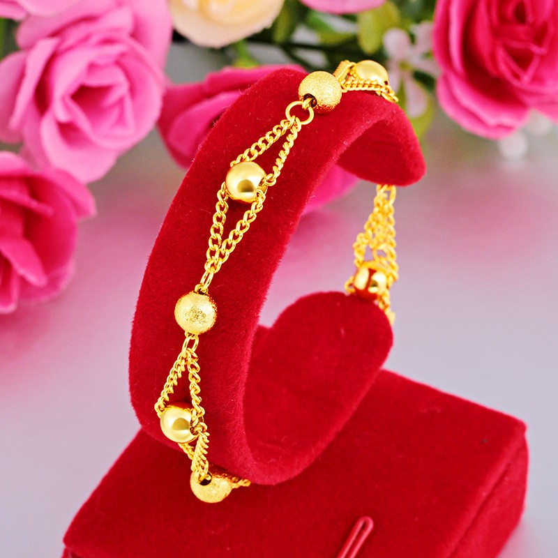 Vòng Đeo Tay Mạ Vàng 24K Thời Trang Hàn Quốc Cho Nữ