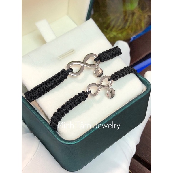 Vòng tay đôi vô cực bạc S925,Vòng tay couple vô cực khắc tên theo yêu cầu-Minh Tâm Jewelry