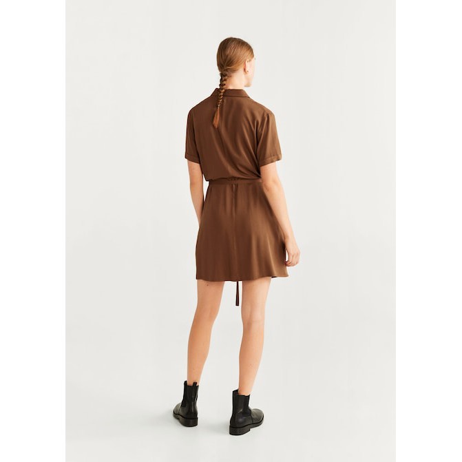 Bow shirt dress