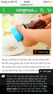 Cối xay tiêu mini