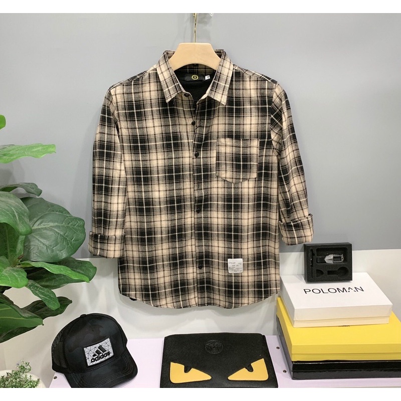 💥Áo sơ mi nam dài tay ❤️FREESHIP❤️ áo sơ mi kiểu hàn quốc kẻ sọc caro