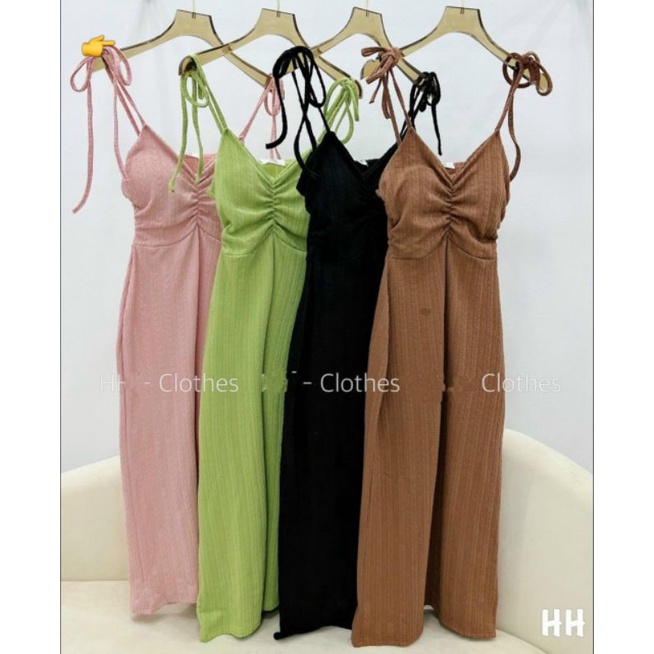 BIGSIZE NỮ ĐẦM BODY 4 DÂY NHÚN NGỰC CÓ MÚT TÔN DÁNG