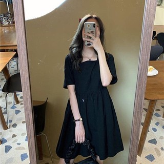 Váy buộc nơ cổ dáng BBD