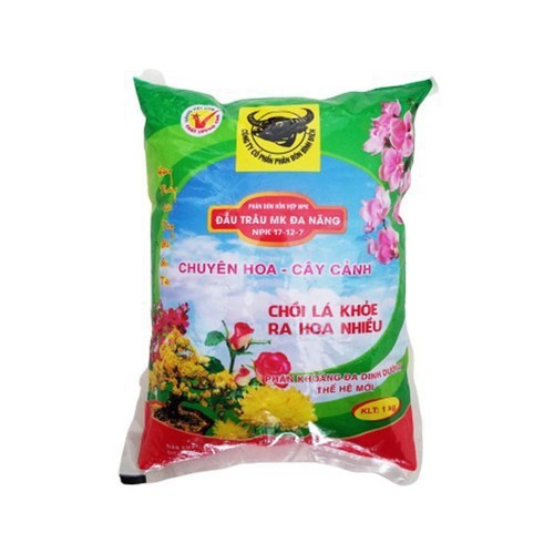 Phân bón đa năng NPK tăng chồi tăng hoa gói 1kg 17-12-7+TE
