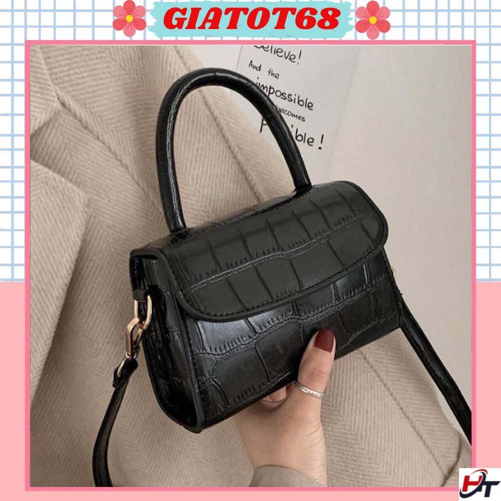 Túi xách nữ đeo chéo xách tay da cá sấu phong cách Hàn Quốc dễ thương Giatot68 634