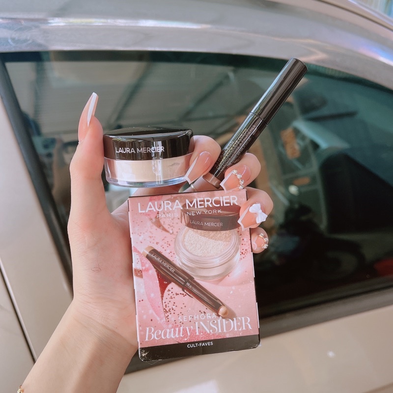 PHẤN PHỦ LAURA MERCIER MINISIZE 5G + NHŨ MẮT