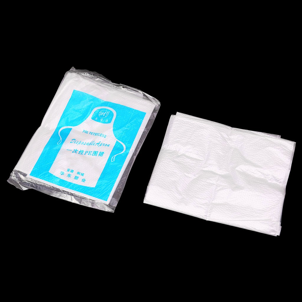 Gói 25 tạp dề bằng nylon trong suốt chống thấm nươcs