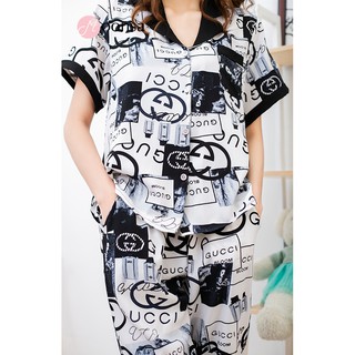 Bộ đồ ngủ lụa hàn Sắc Màu Yêu Thương [ Moonsa ]