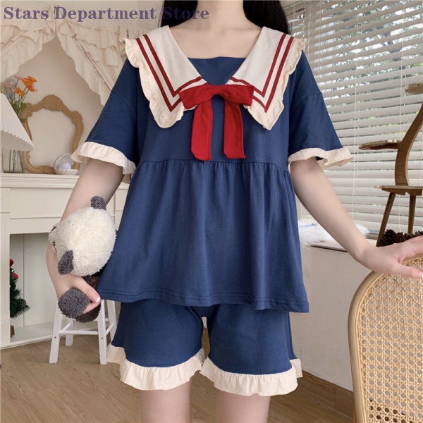 Bộ Đồ Ngủ Ngắn Tay Form Rộng Cho Nữ 2021 | BigBuy360 - bigbuy360.vn