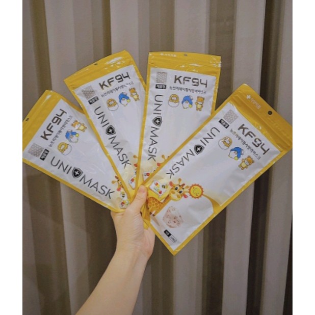 KHẨU TRANG KF94 UNI MASK BÉ CÔNG NGHỆ HÀN QUỐC ( TÚI 10 CÁI )