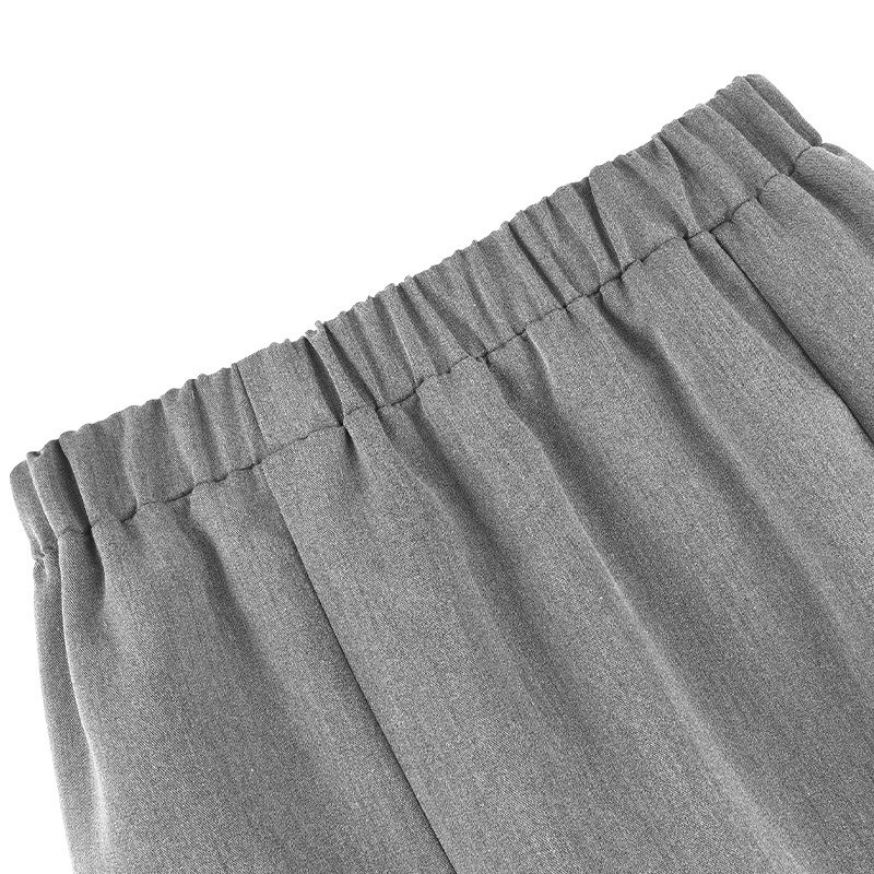 V16 - Váy Bigsize Xám Form Suông Lưng Thun