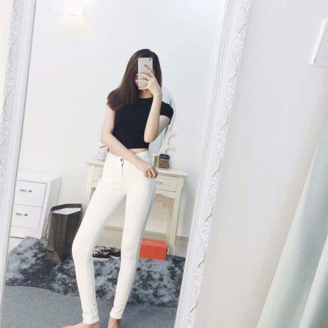 QUẦN JEAN SKINNY FORM DÀI ASOS VẢI ĐẸP