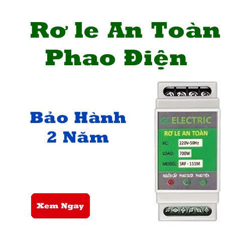 Rơle an toàn cho phao điện máy bơm SRF-111M chính hãng GLELETRIC