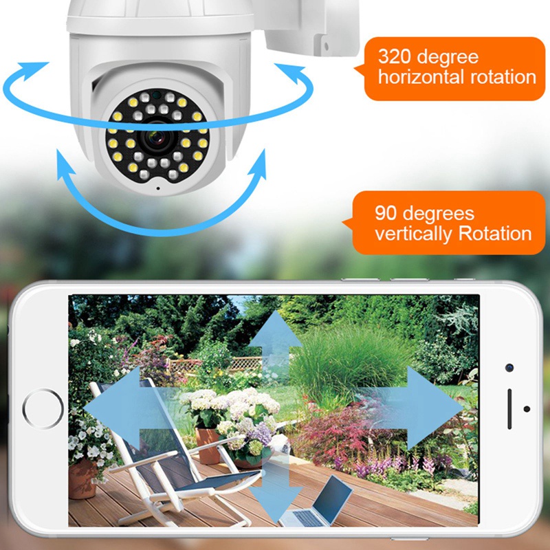 1 Máy Quay An Ninh Không Dây Hd 360 Độ Hình Quả Bóng