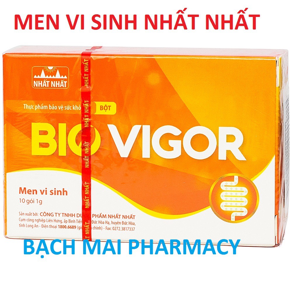 (CHÍNH HÃNG) Men vi sinh BIO VIGOR (Hộp 10 gói), giúp bổ sung vi khuẩn có ích, hỗ trợ giảm nguy cơ rối loạn tiêu hóa