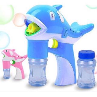 Súng bắn bong bóng xà phòng đồ chơi trẻ em có nhạc có đèn