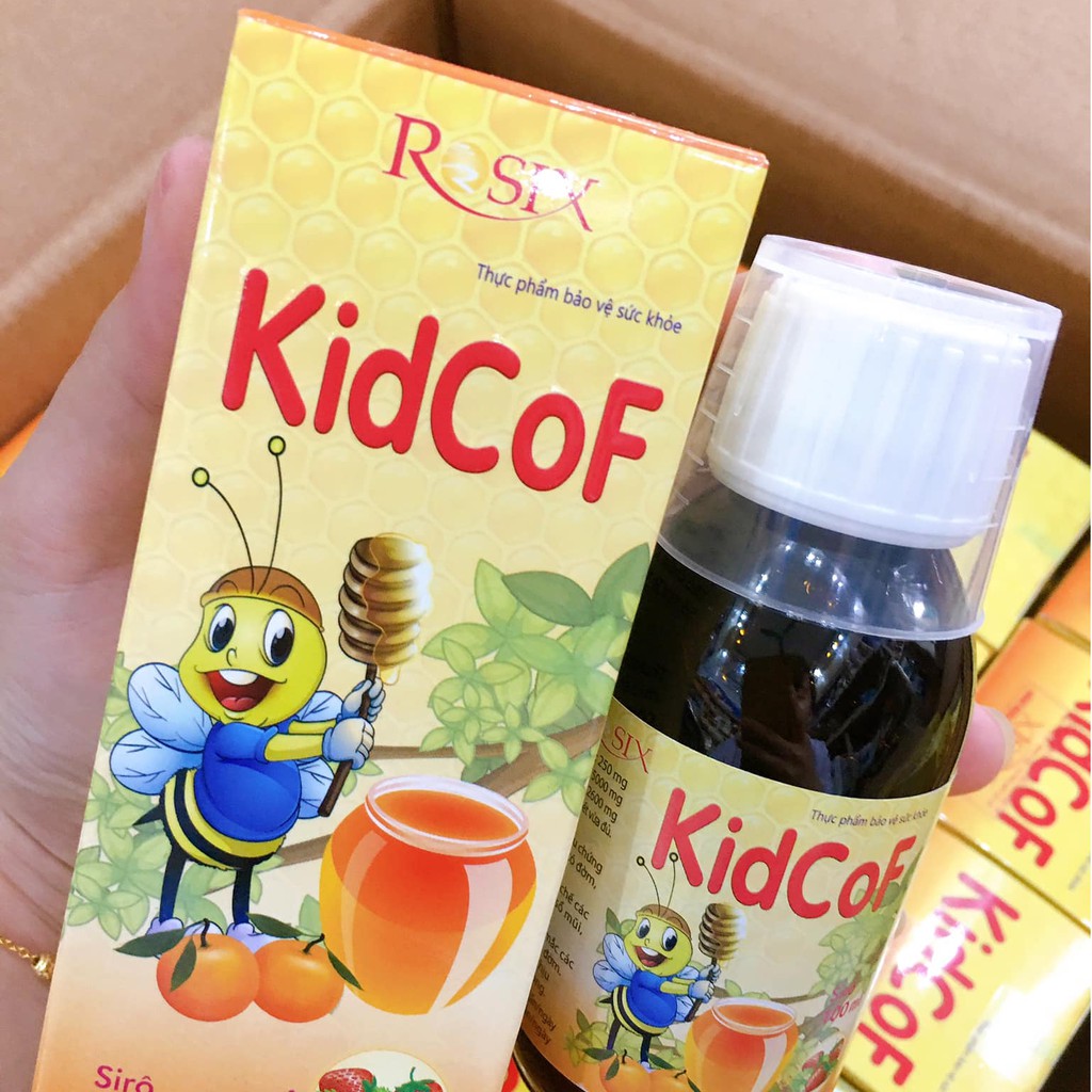 Siro ho KidcoF – Hỗ trợ giảm ho do cảm lạnh, cảm cúm, ho gió, ho khan (chai 100ml)