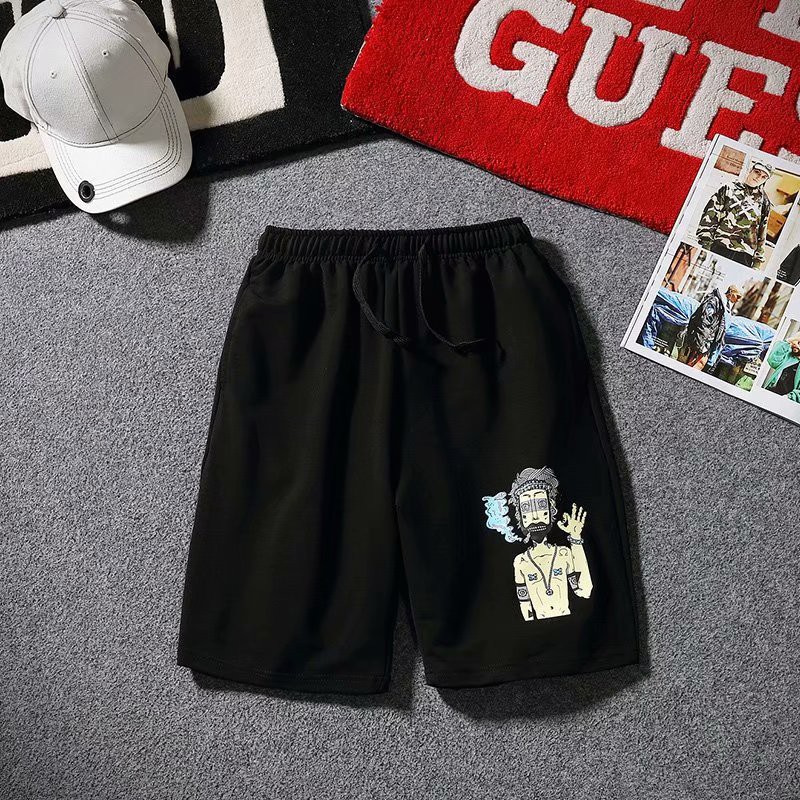 Men's fashion cartoon wide-leg sports shorts | BigBuy360 - bigbuy360.vn