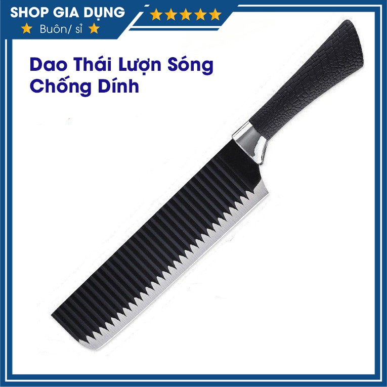 Dao Thái Nhật Lượn Sóng Chống Dính JIE LAN SHI Thái Thị Đông Lạnh Siêu Nhanh - Bảo Hành 6 Tháng