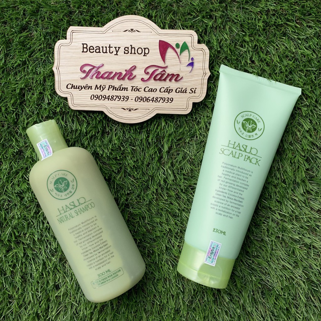 Combo gội xả chống rụng tóc và kích thích mọc tóc Hasuo 300ml/230ml