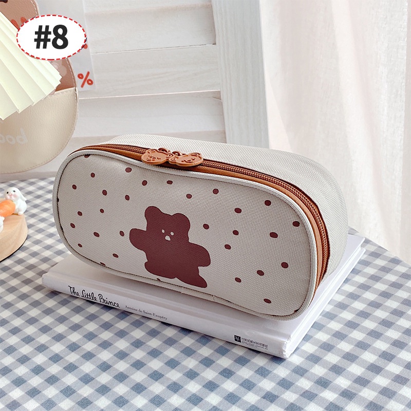 Túi Đựng Bút Hình Gấu Đa Năng Dễ Thương