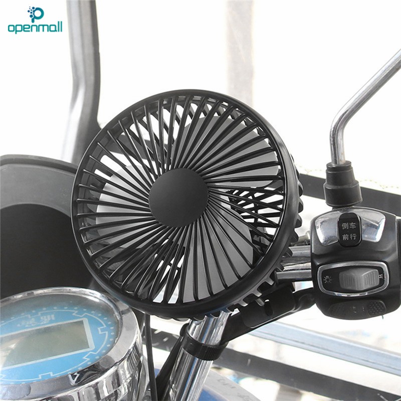 Quạt điện sạc USB 12V/24V có cốc hút cố định trên xe ô tô tiện dụng