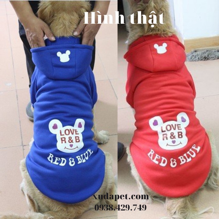 Áo Hoodie Cho Chó Lớn Red And Bull tạo sự thoải mái mát mẻ cho những chú boss yêu – Xudapet - SP000604