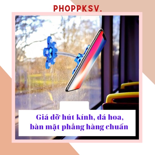 Giá Đỡ Điện Thoại 2 Mặt có đầu mút kính rất chắc chắn.