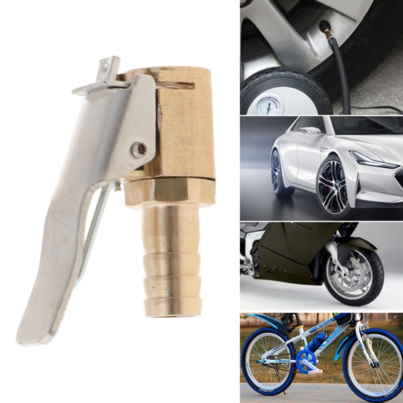 Đầu kẹp bơm lốp xe hơi 1/4&quot; bằng đồng