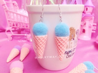 Bông tai Cotton Icecream