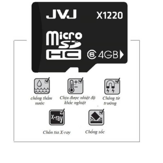 Thẻ nhớ 32gb/64gb/16gb/8gb/4gb/2gb JVJ micro SD, class 10 U3 tương thích mọi thiết bị