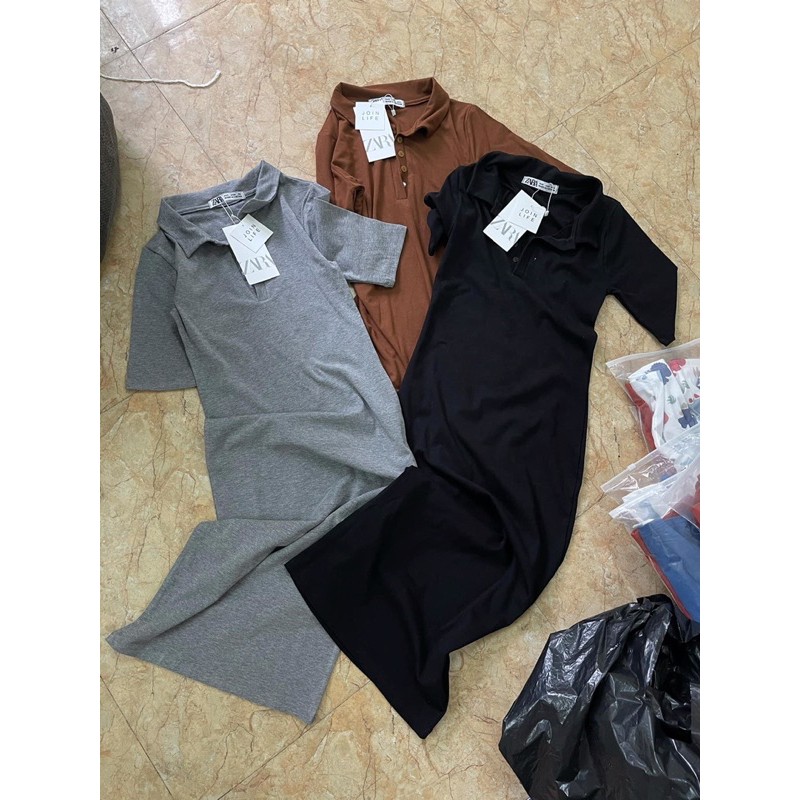 Váy thun body zara 3 màu