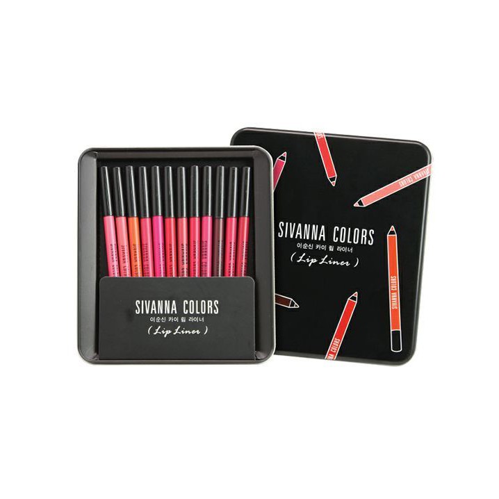 Set Son Bút Chì Sivanna Colors Lip Liner SH907