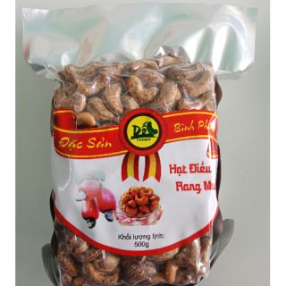 Hạt điều rang muối bình phước túi hút chân không 500g dốc cashew - hạt điều chuẩn vị bình phước