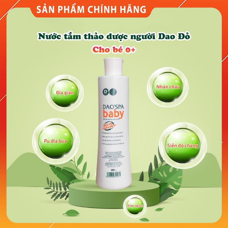 Nước tắm thảo dược trẻ em Dao spa baby (chai 150ml)