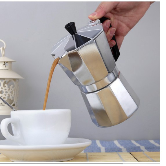 Bình Ấm pha cafe Moka 6CUP300ML bằng áp suất như pha máy