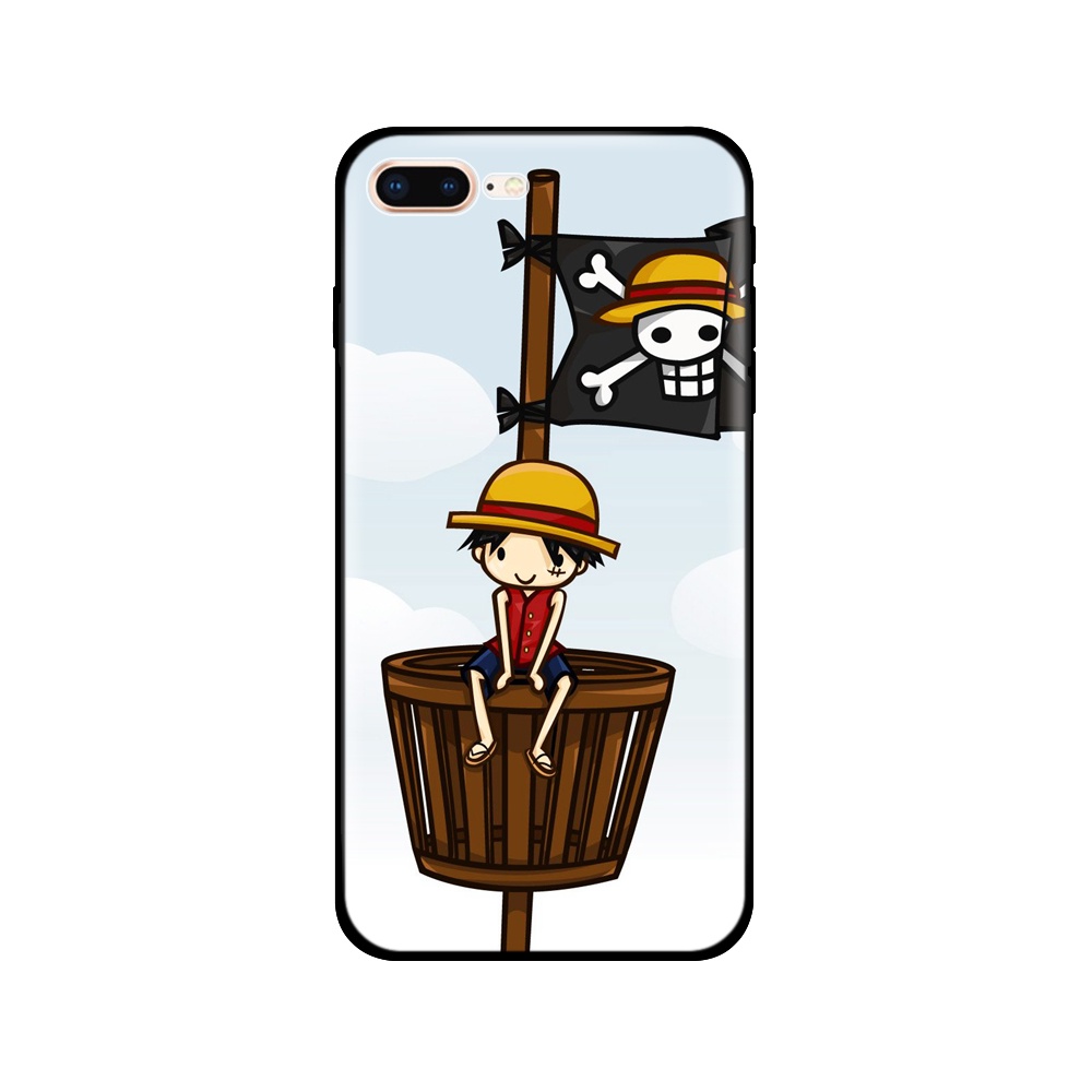 Ốp Điện Thoại Tpu Silicon Mềm Màu Đen Hình Anime One Piece Cho Apple Iphone 5s 5 S SE 2020 2016 6s 6 S 7 8 Plus