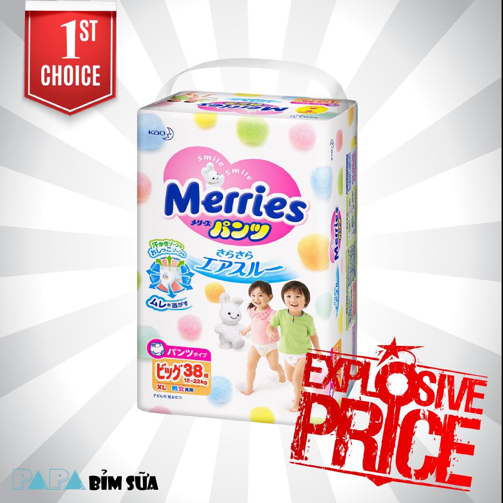 [HCM] MERRIES NỘI ĐỊA CỘNG MIẾNG BỈM QUẦN M58/L50/XL44/XXL28