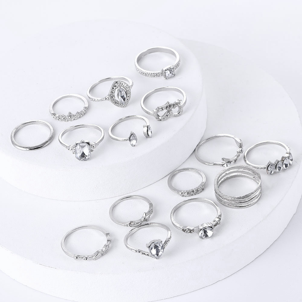 Set 15 Nhẫn Đeo Khớp Ngón Tay Phong Cách Vintage Cho Nữ