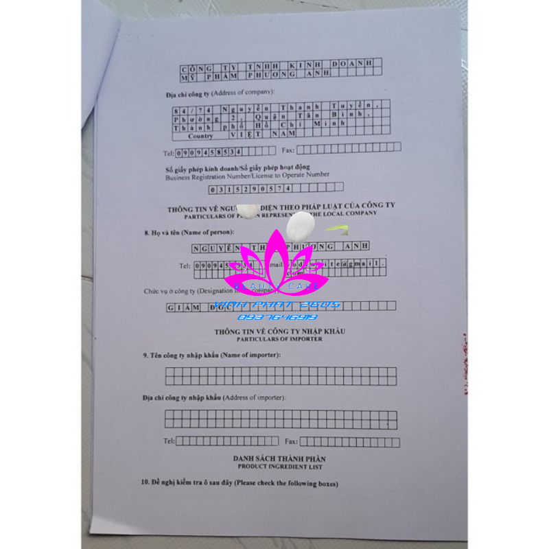 THẢO DƯỢC TÁI TẠO DA PHƯƠNG ANH (CẮT MÃ)