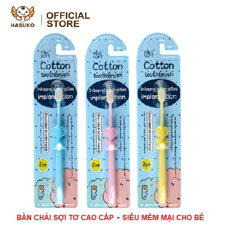 Bàn chải đánh răng lông tơ siêu mềm mại cho bé (hàng cao cấp)_Hasuko