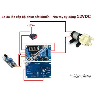 Combo Tự Làm Máy Phun Nước Tự Động V2 12V