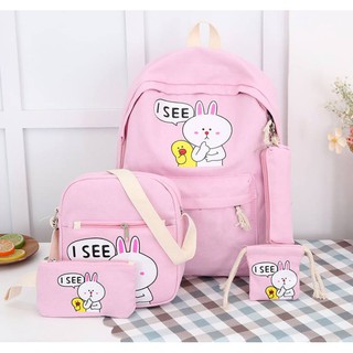 Bộ 5 Balo thỏ,balo in,balo giá rẻ,balo re,balo đinh,balo vnxk,balo túi xách,balo nữ đẹp,balo cute,balo đeo chéo,balozara