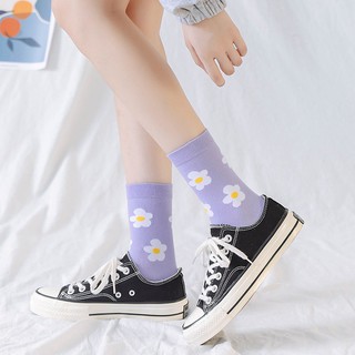Vớ Cổ Cao Tím Đáng Yêu