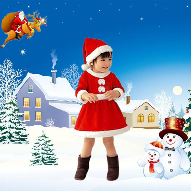 Set trang phục giáng sinh noel cho bé gái và bé trai