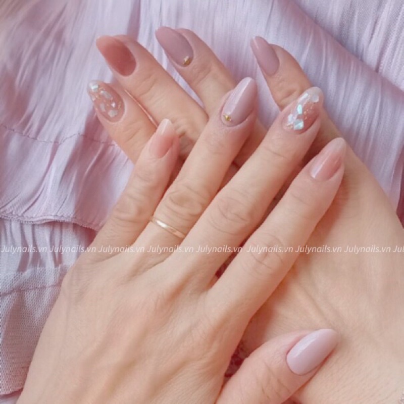 Móng Giả Dài Dễ Thương Đơn Giản Nail Box Thiết Kế julynails.vn nb057