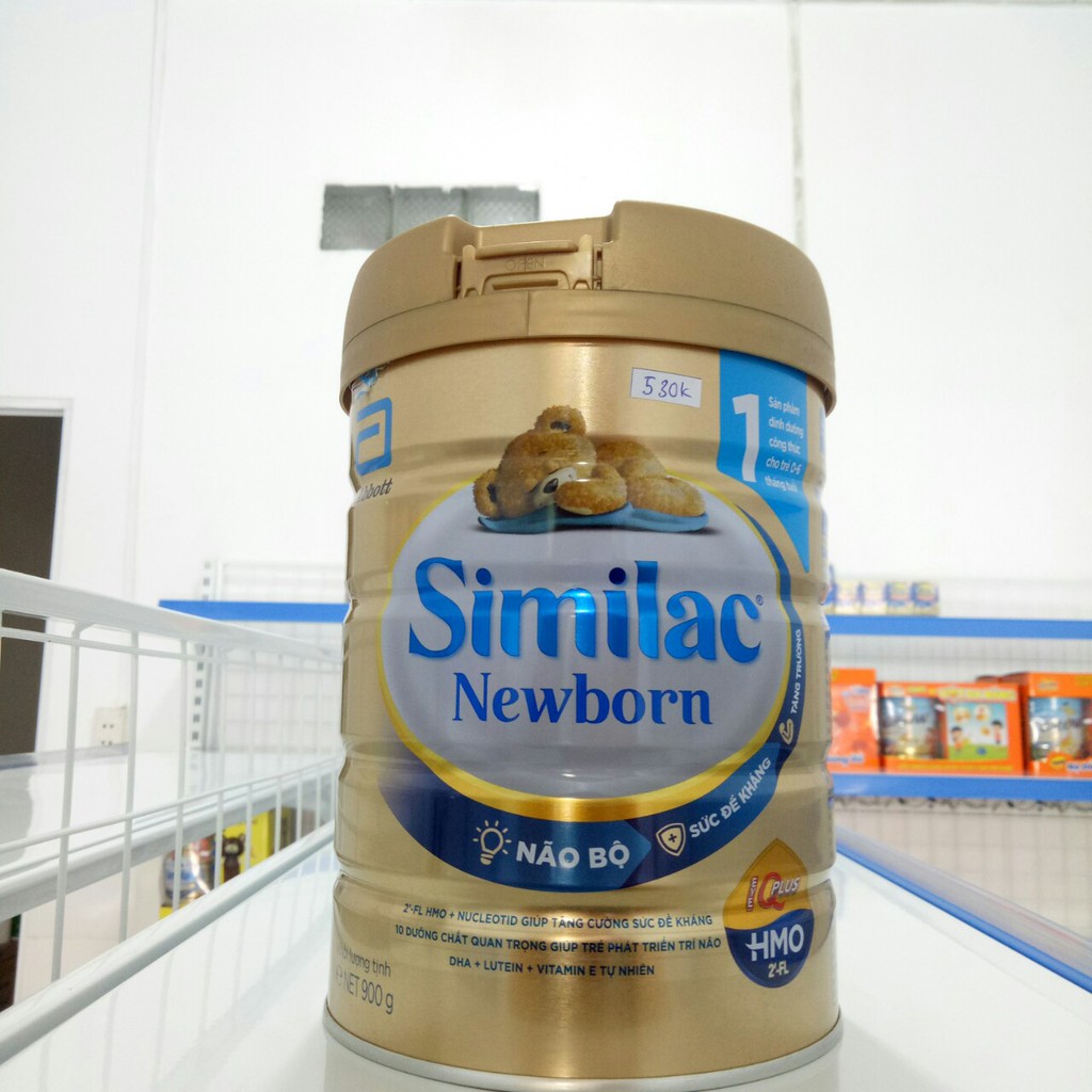 Sữa bột Similac Newborn IQ Plus HMO 1 900g (Não bộ, sức đề kháng, tăng trưởng) ( Mẫu Mới )