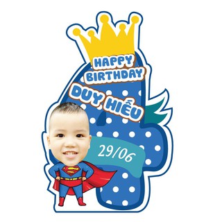 Cây số tuổi kèm chibi bé