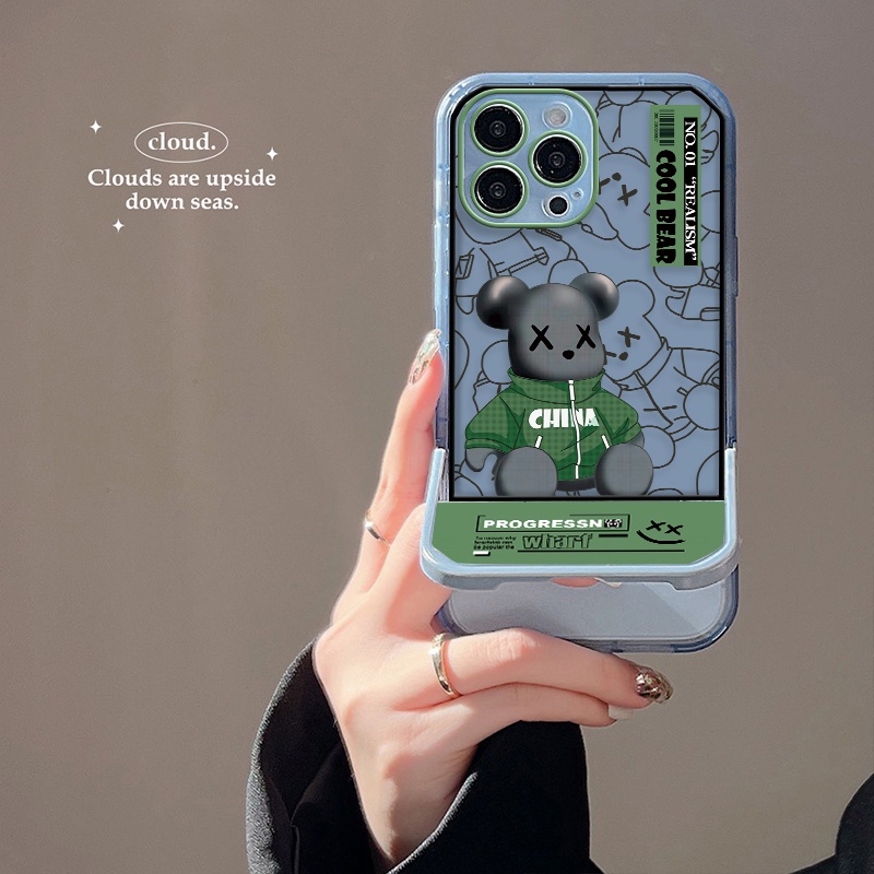 Ốp Điện Thoại Silicon TPU Mềm Chống Sốc In Hình Gấu Dễ Thương Cho IPhone 11 12 13 Pro MAX XR X XS MAX 6 7 6s 8 Plus