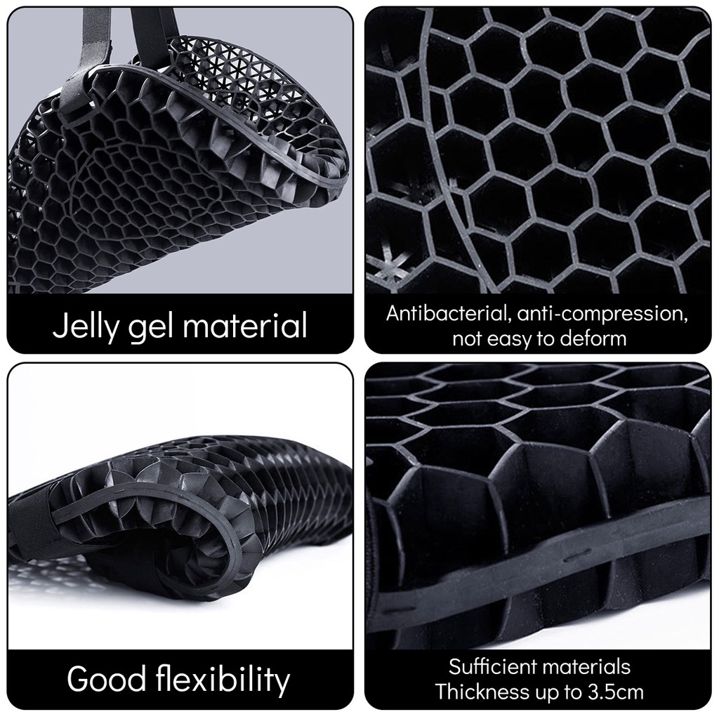 Vỏ Bọc Yên Xe Máy Dạng Lưới Tổ Ong 3D Hấp Thụ Sốc